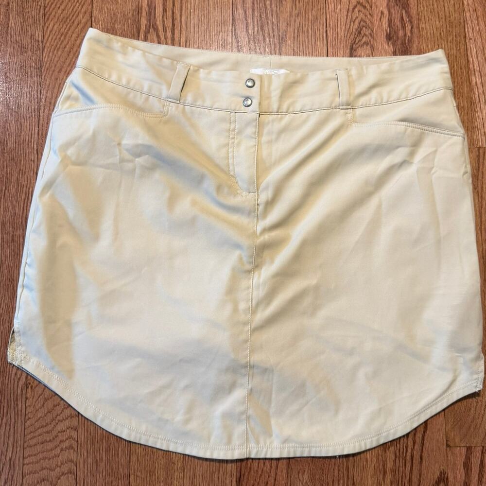 Adidas Climacool Skort Womens 8 Khaki Golf Tennis Skirt Lined Shorts